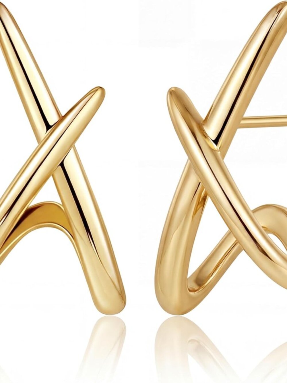 Gold Earrings for Women Trendy,14K Gold Stud Earrings Dainty Earrings Simple Min